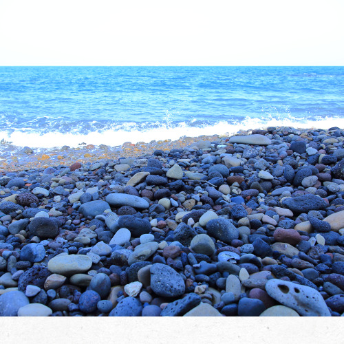 거제 학동몽돌해변 파도치는 풍경