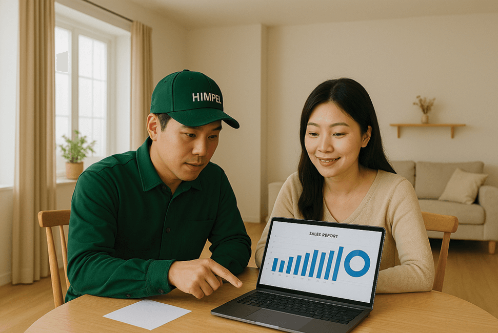 그린홈 무료 컨설팅 진행중인 모습