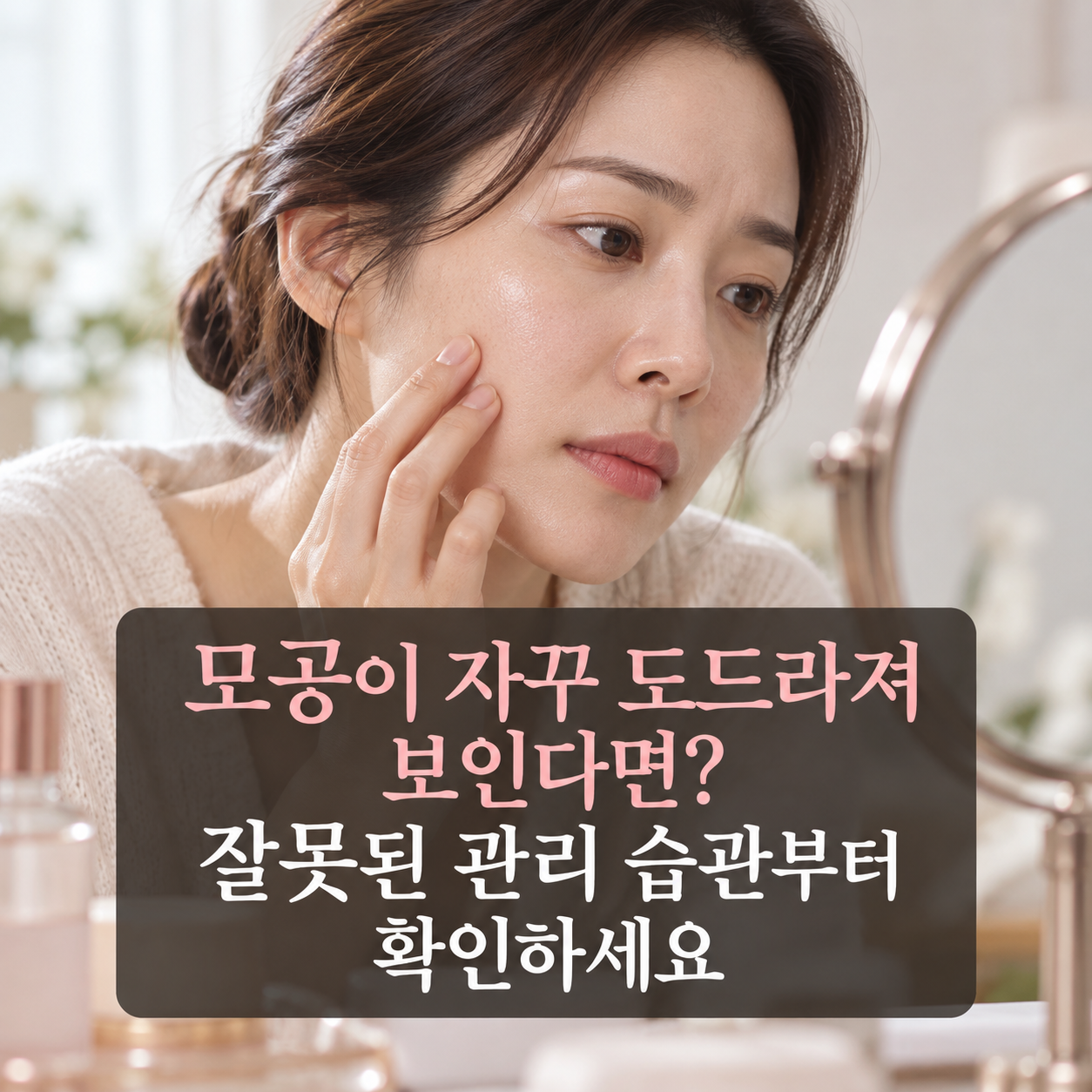 모공이 자꾸 도드라져 보인다면