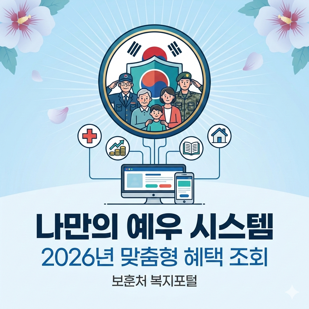 나만의 예우 시스템 2026년 혜택 조회 및 보훈 복지포털 이용법