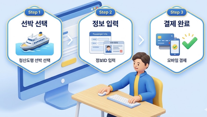 청산도행 배편 시간표 확인 및 예약 방법