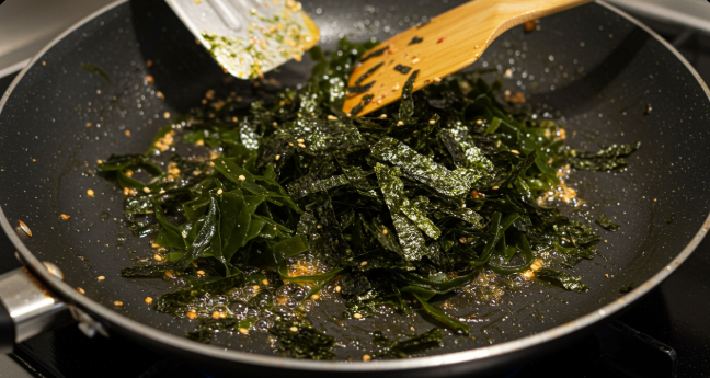 김 볶기 이미지