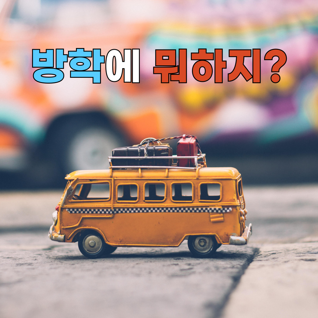 청소년 방학, 뭐하지