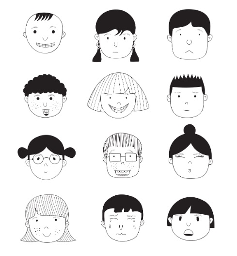 여러 가지 감정 사진