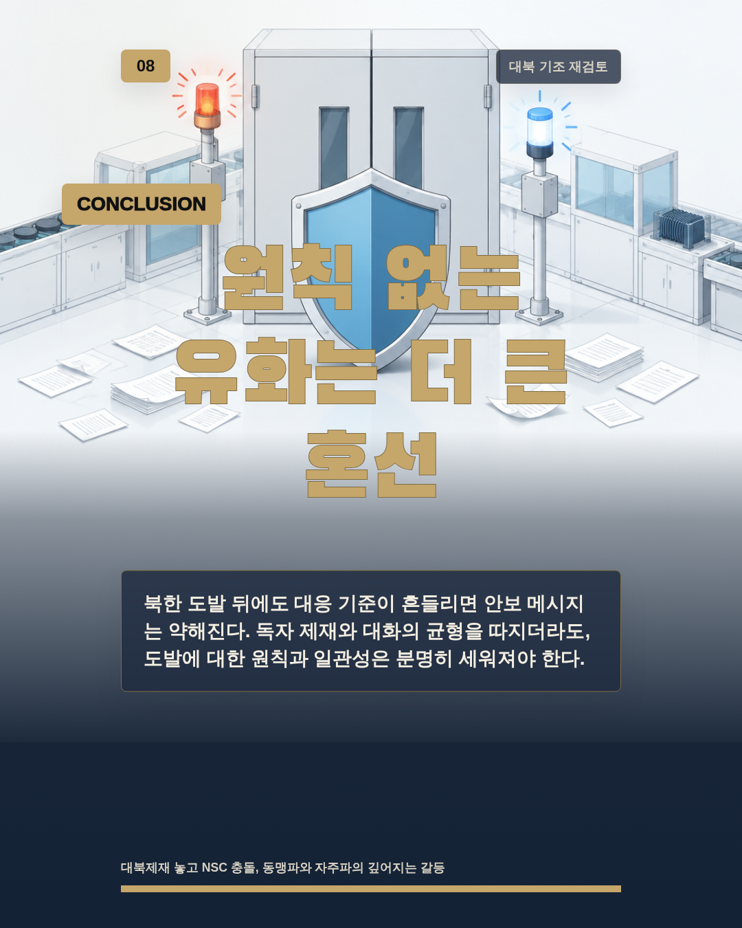 원칙 없는 유화는 더 큰 혼선