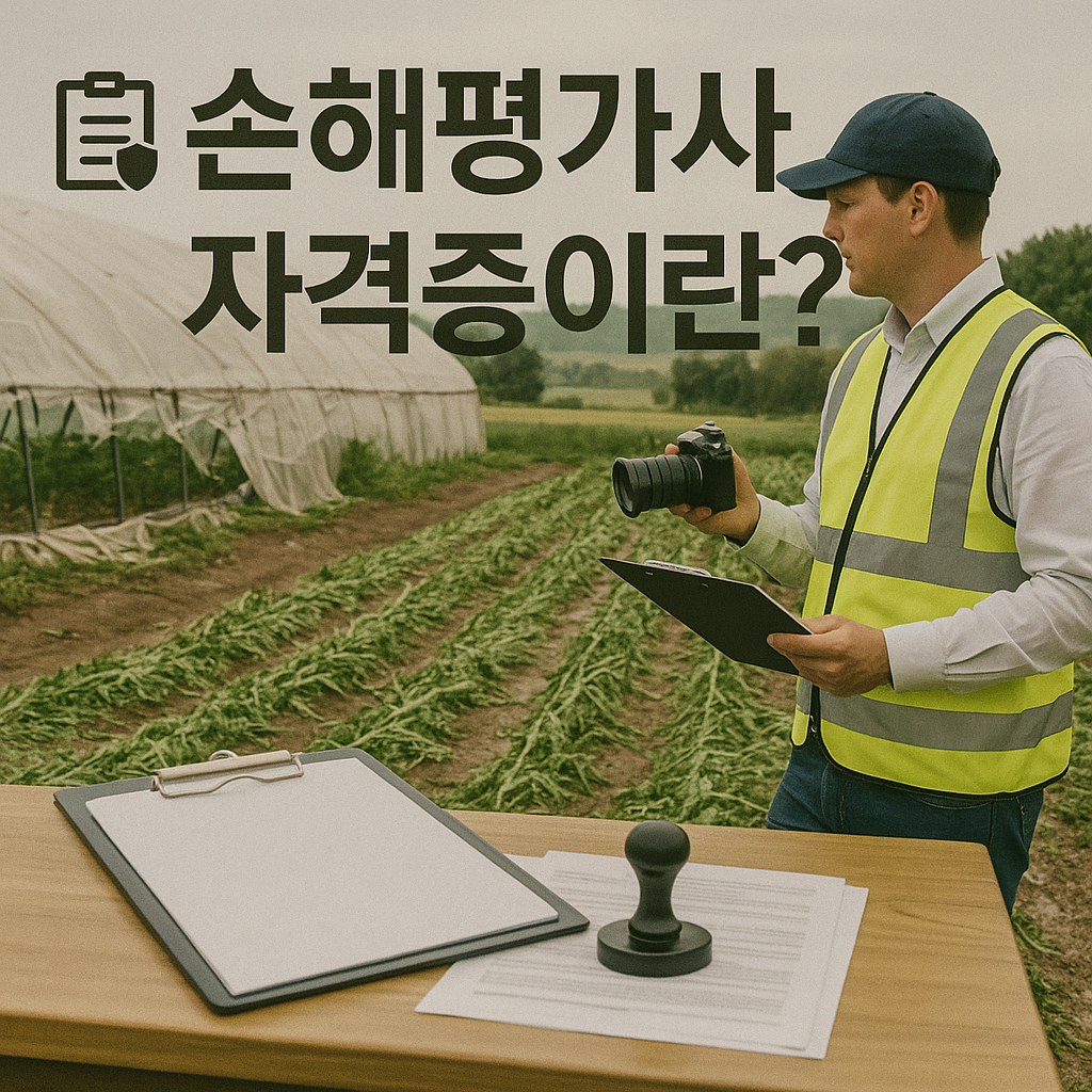 손해평가사 자격증이란?