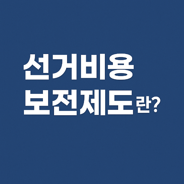 선거비용보전제도