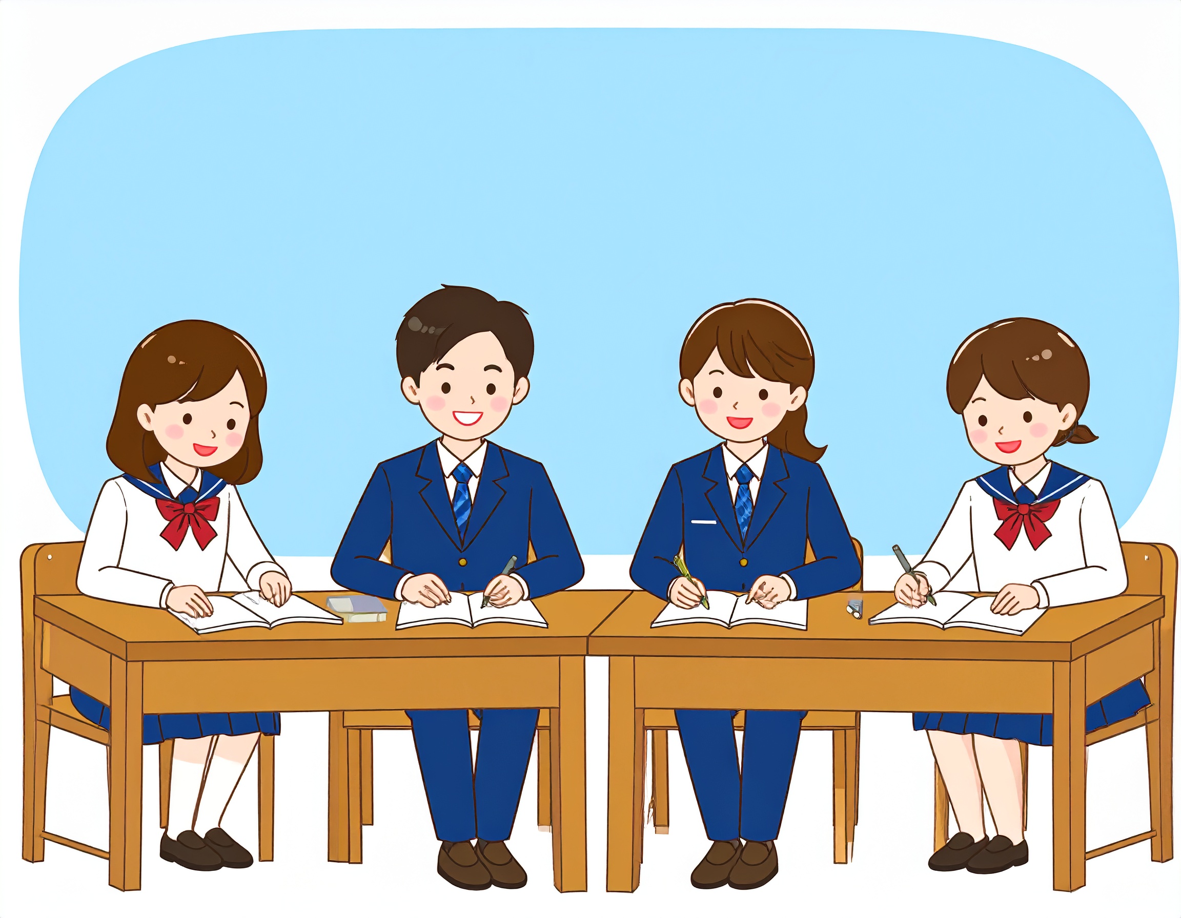 한부모가족 아동양육비, 수업받는 학생들