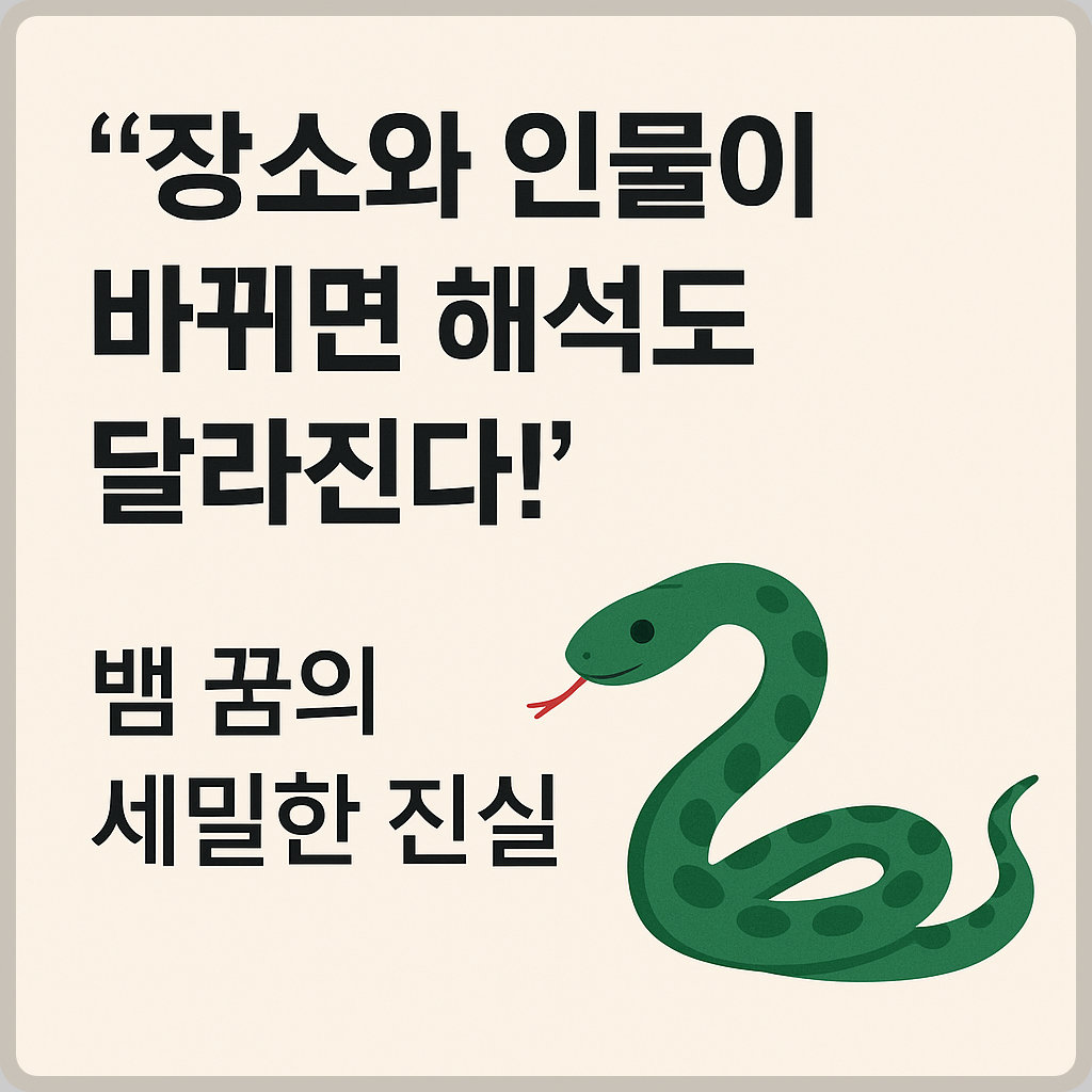 뱀 꿈에 대한 이미지