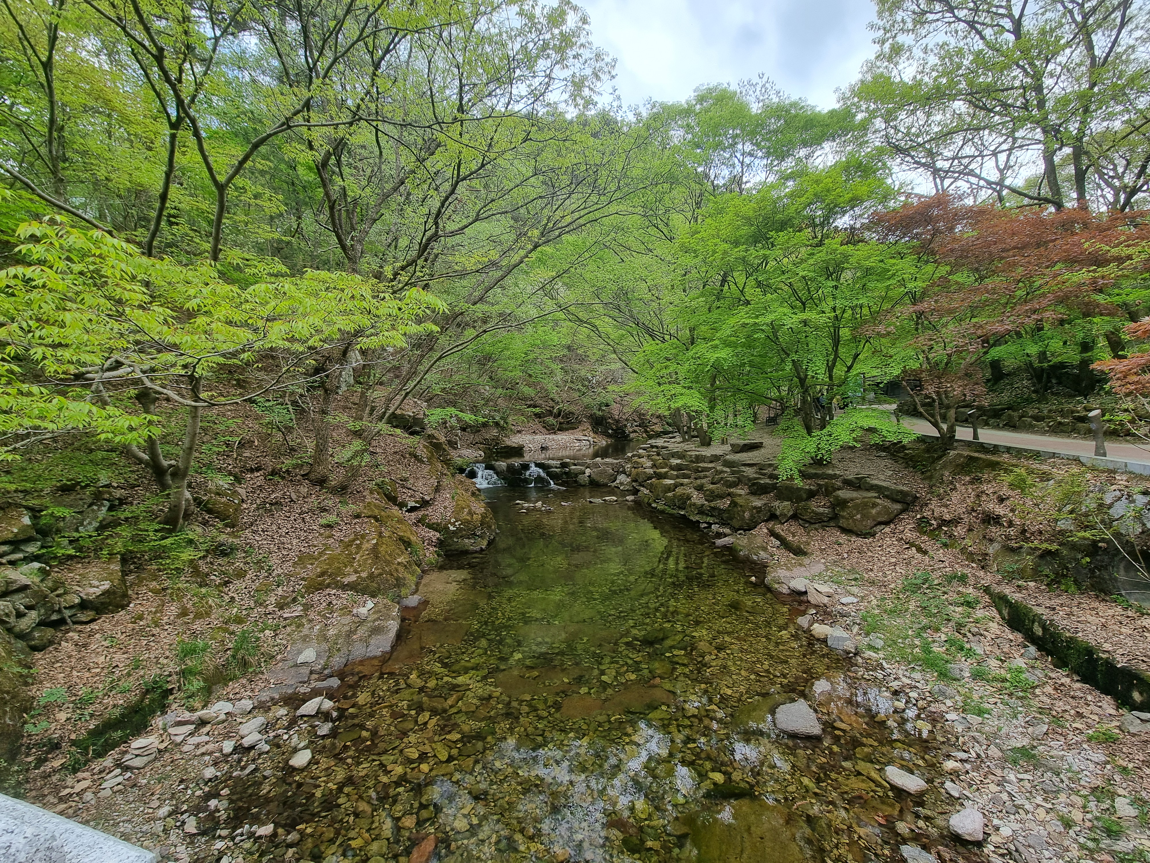 강천산 군립공원 내 계곡