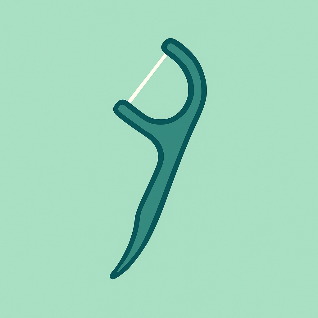 치아 사이 청소 도구 일러스트