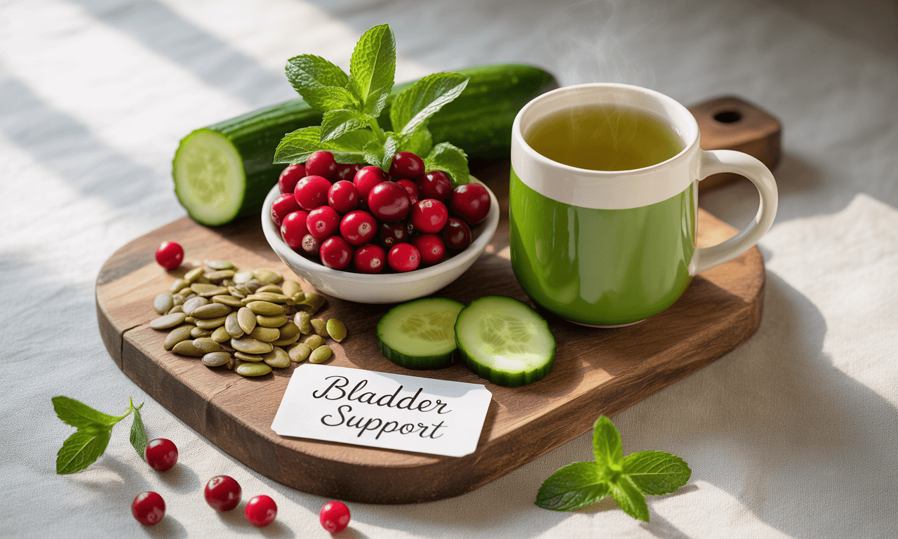 잔뇨감에-좋은-음식-크랜베리-호박씨-오이-녹차