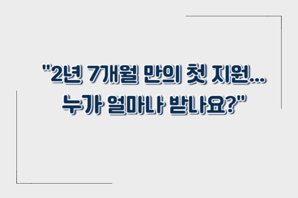 이태원참사 유족&middot;부상자 생활지원금, 누가 얼마나 받나?