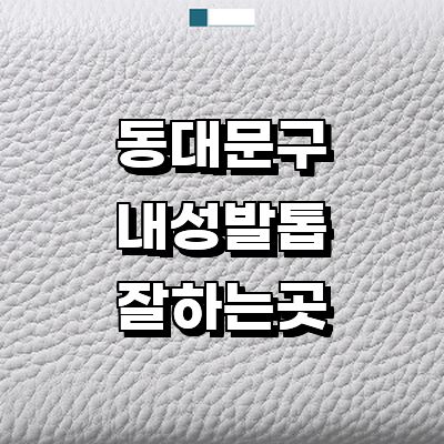 서울 동대문구 내성발톱