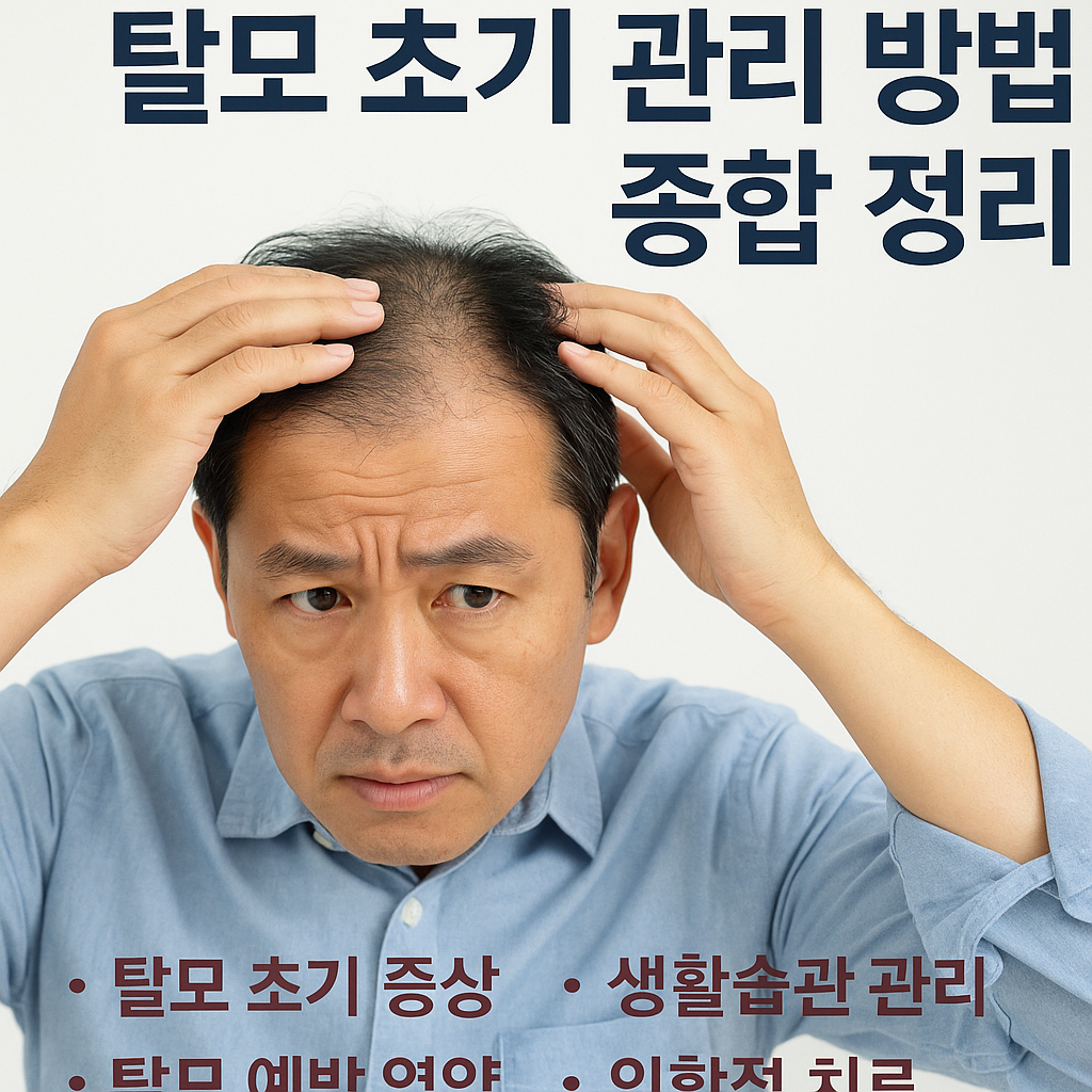탈모 초기 관리 방법