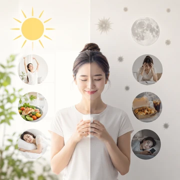 생활 리듬에 따른 면역력 변화 설명 이미지18