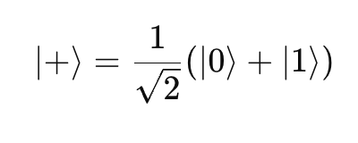 플러스 큐비트-중첩 상태
