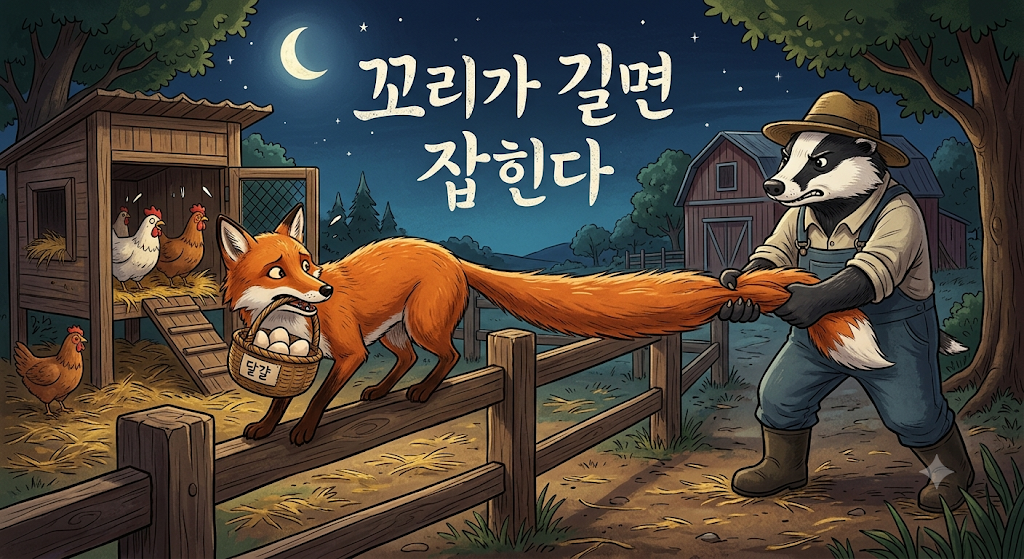꼬리가 길면 잡힌다