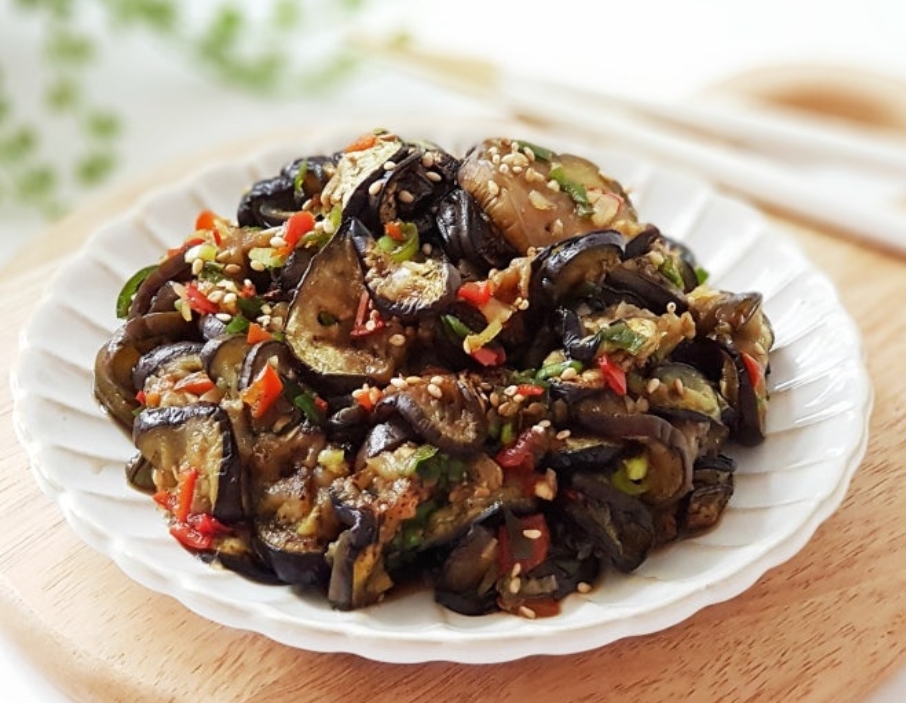 구운 가지 무침