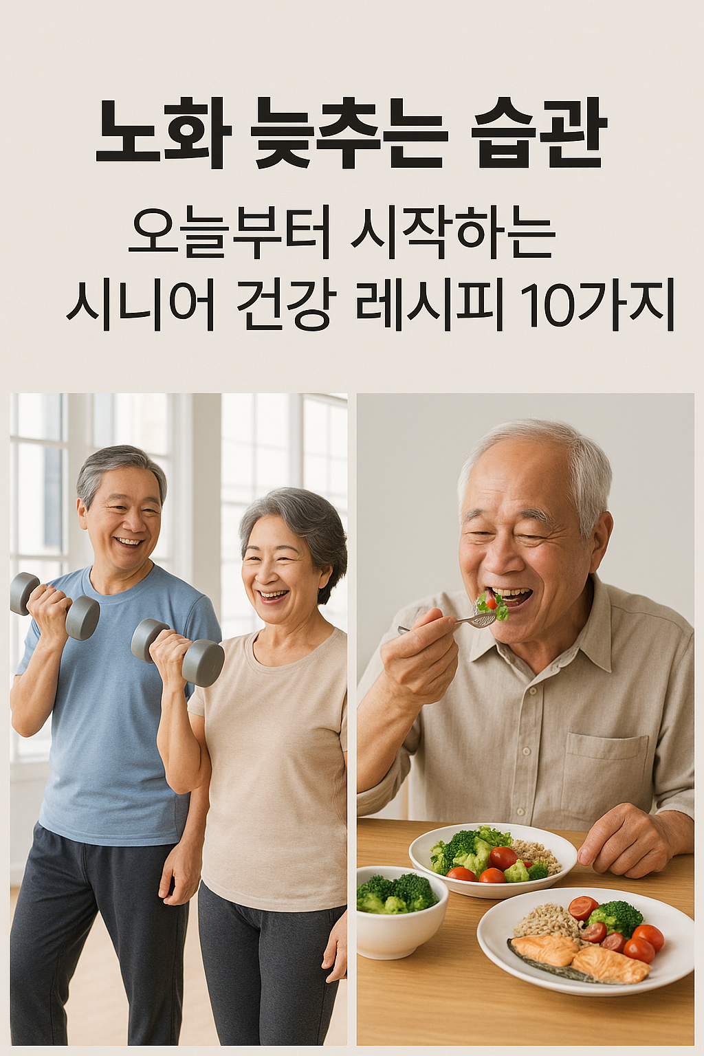 시니어 건강 레시피 10가지