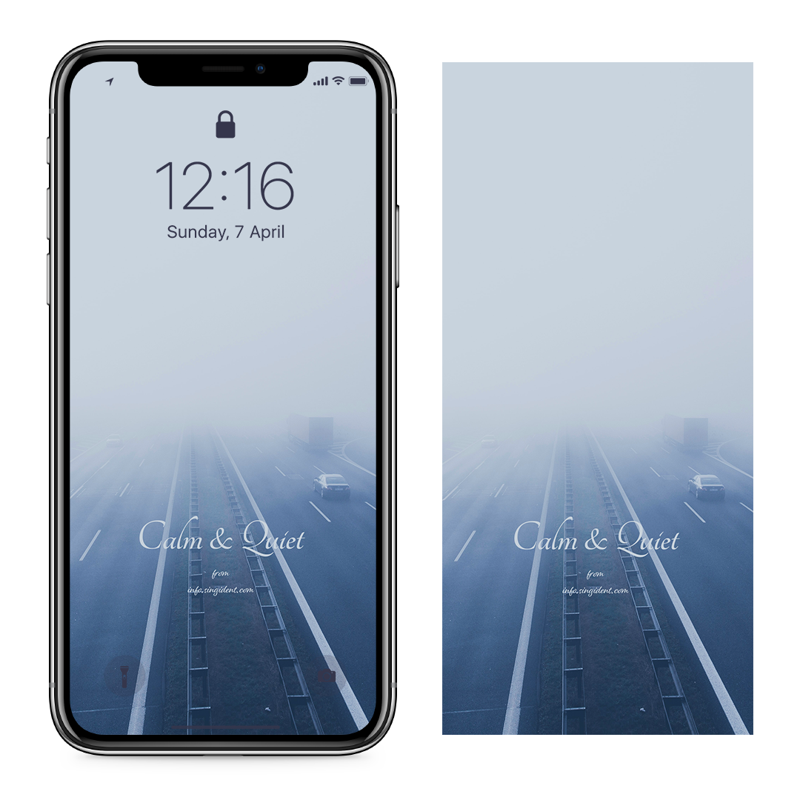 03 안개 낀 도로 C - Calm & Quiet 아이폰안개배경화면