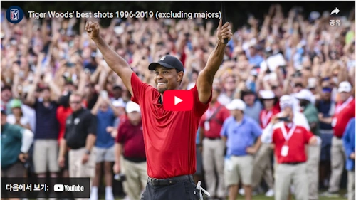 타이거 우즈 우승 &amp; 베스트 샷 모음