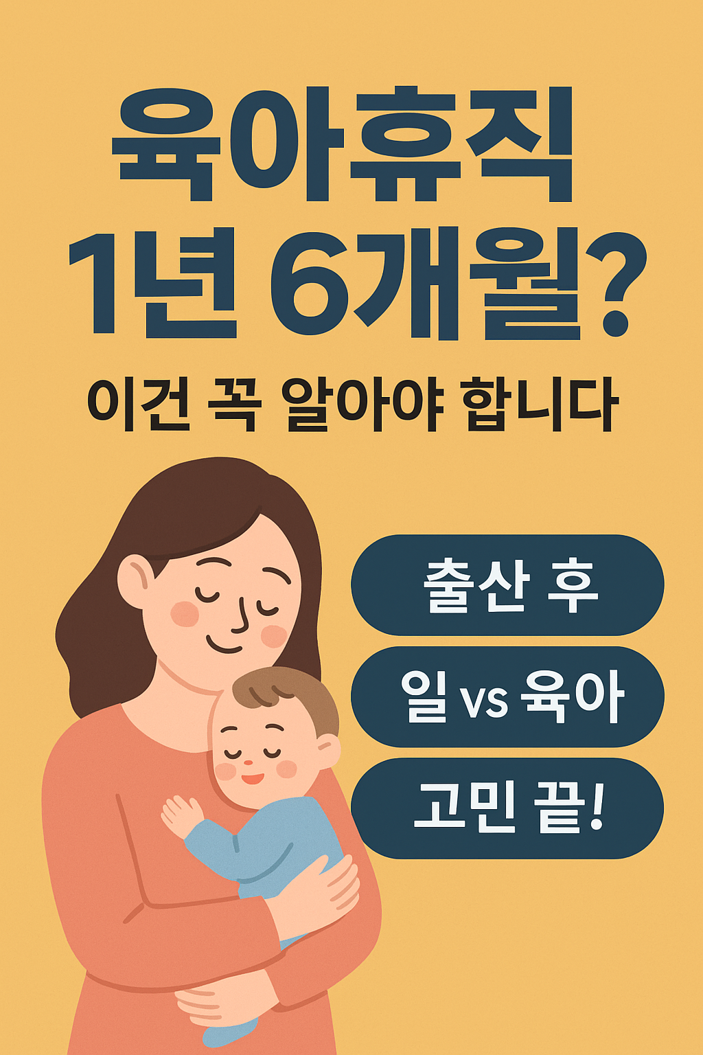 [육아휴직 1년 6개월 시대] 이거 모르고 있다가 복직 타이밍 망칩니다
