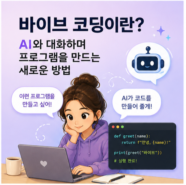 바이브 코딩이란? 코딩을 몰라도 시작할 수 있을까?