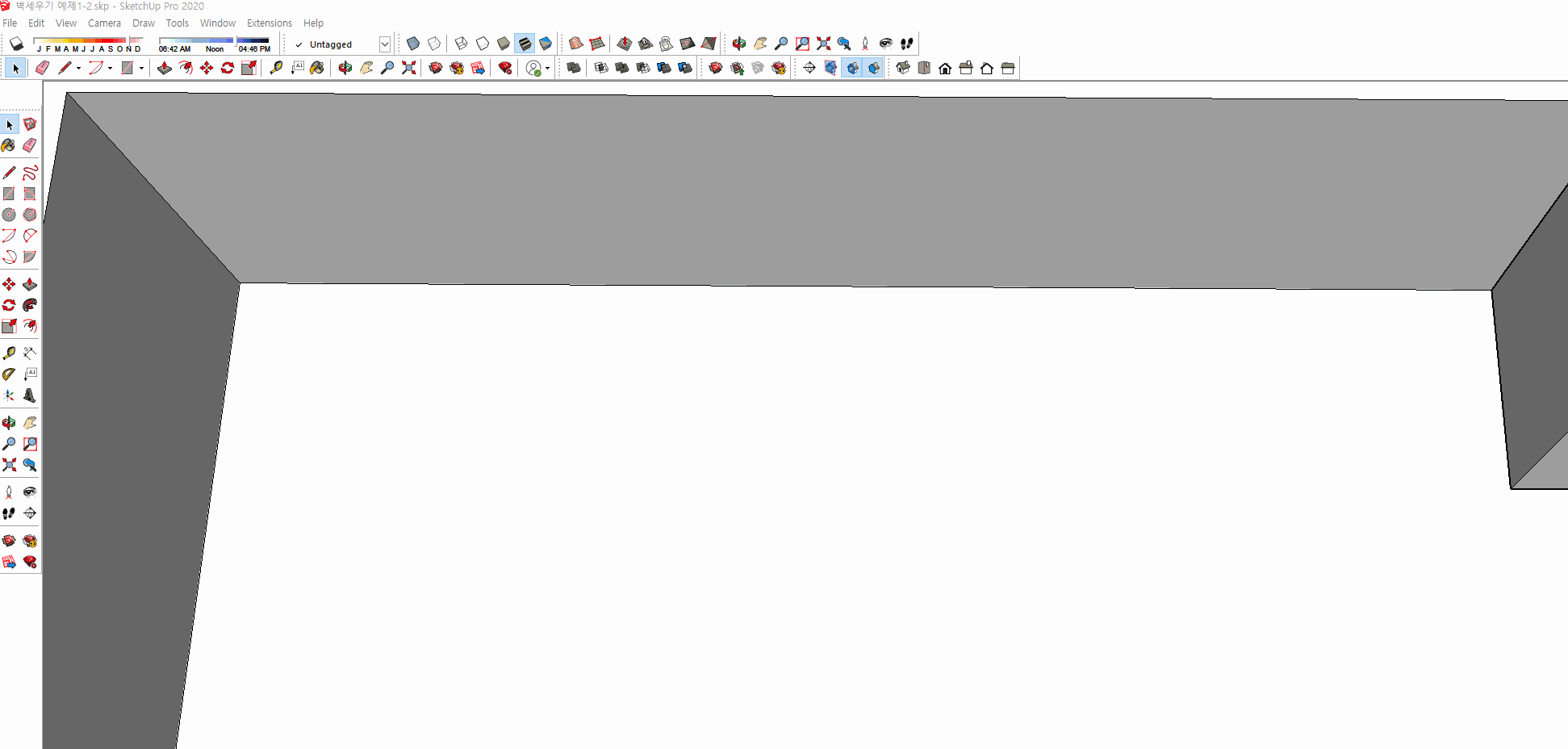 스케치업 예제 1-2