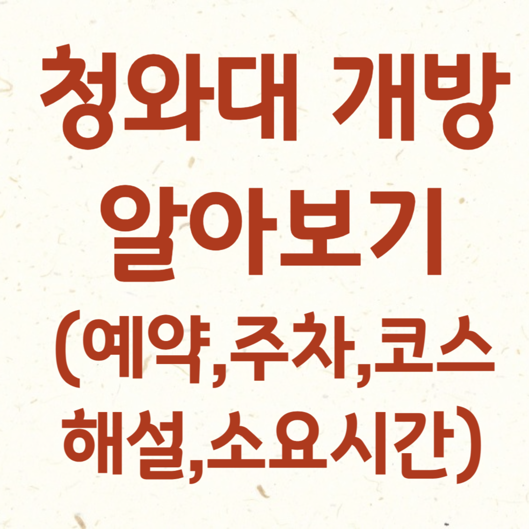 청와대 개방