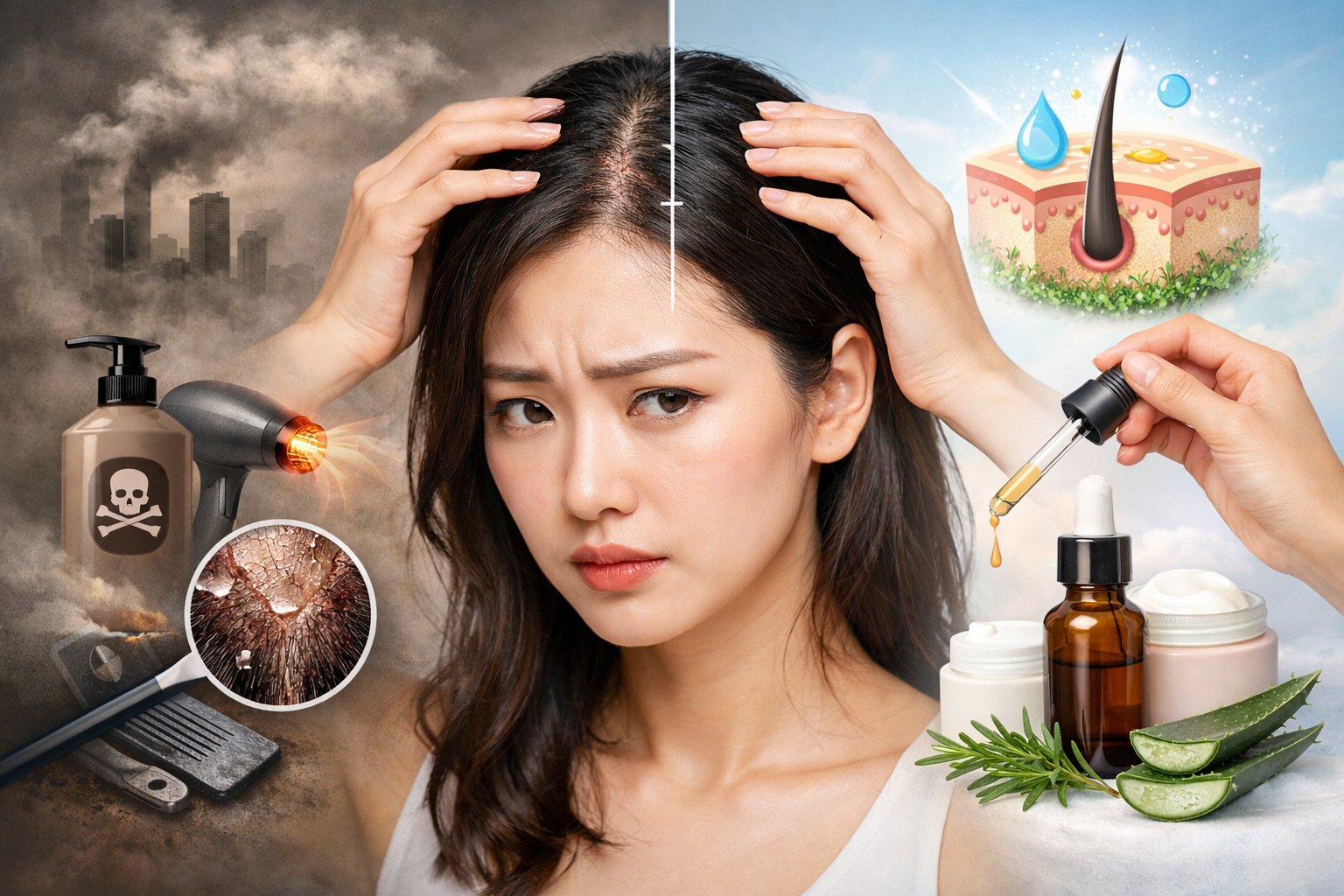 두피 장벽 손상의 원인과 회복 루틴