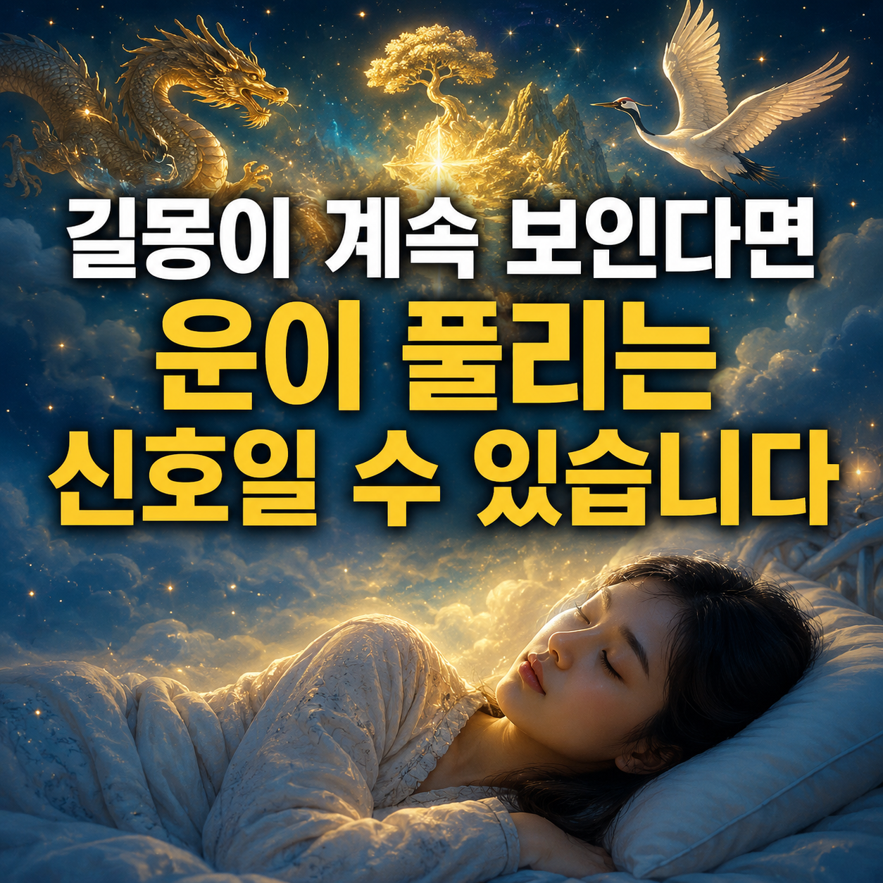 이 꿈은 운이 좋아지는 신호