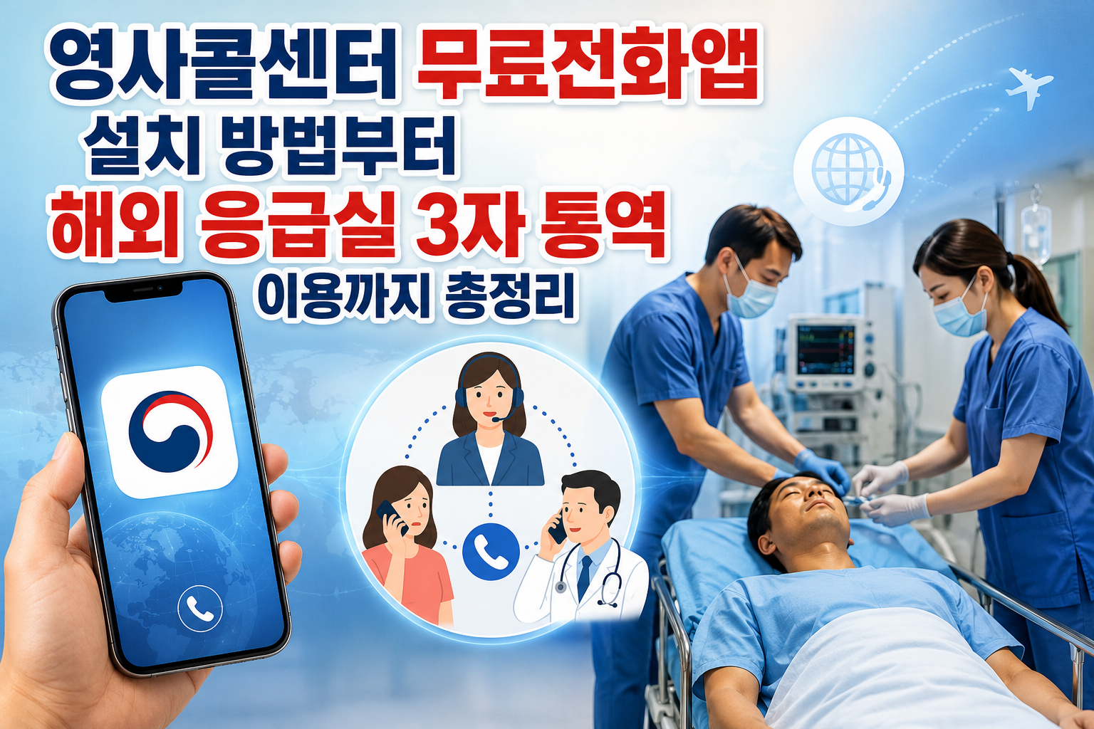 영사콜센터 무료전화앱 설치 방법부터 해외 응급실 3자 통역 이용까지 총정리 관련 사진