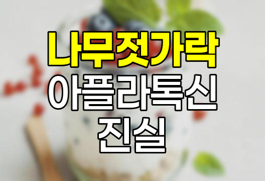 나무젓가락과 아플라톡신, 간암 위험 진실