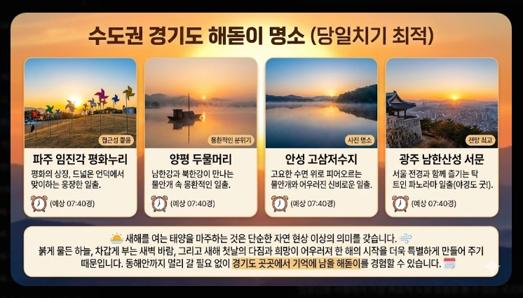 2026 해돋이 명소 지역별 완벽정리