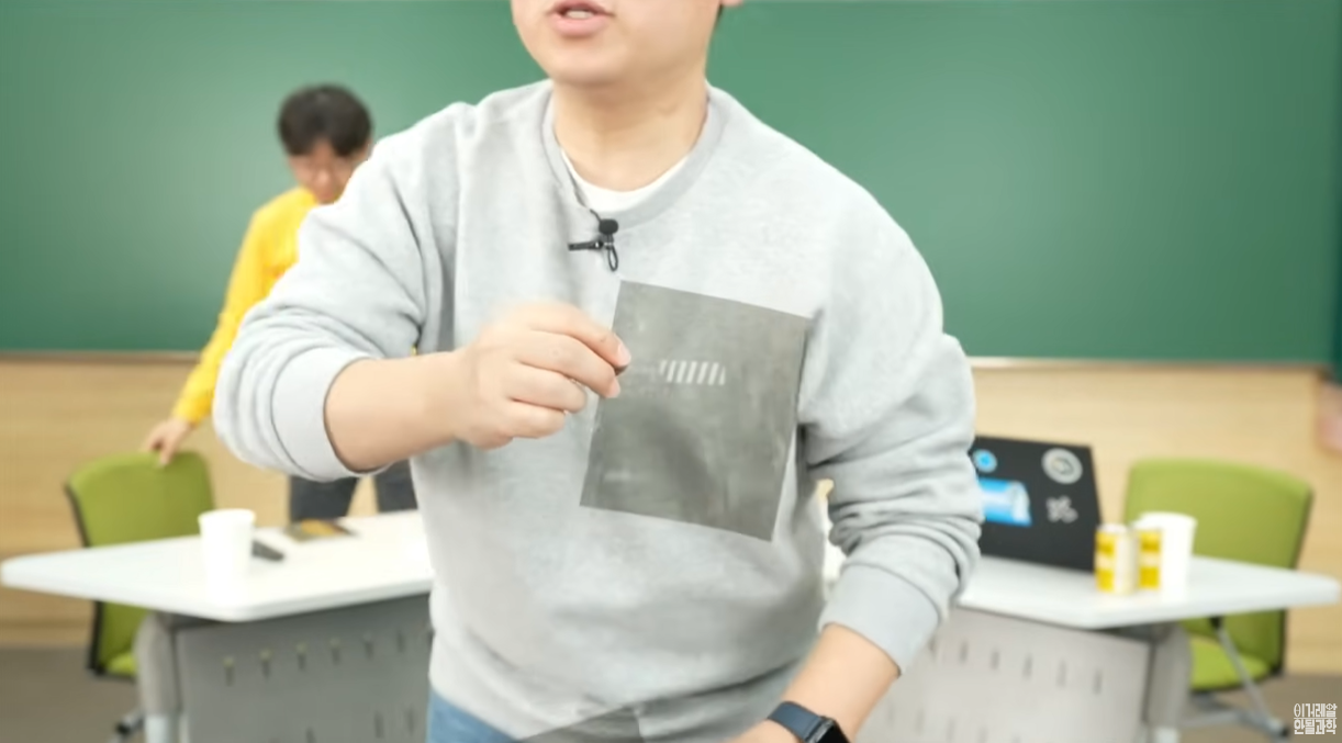 양자역학 편광실험, 한장의 편광필름 준비