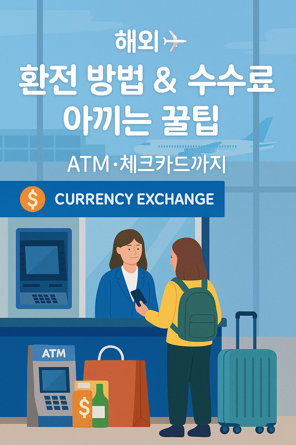 환전 방법 & 수수료 아끼는 꿀팁 (ATM·체크카드까지)