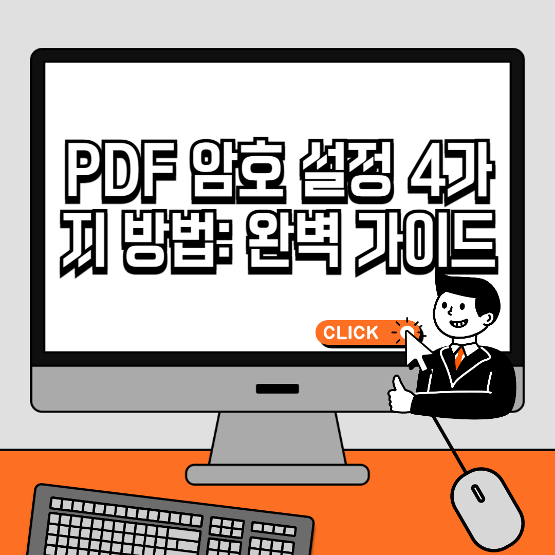 PDF 암호 설정 4가지 방법 완벽 가이드
