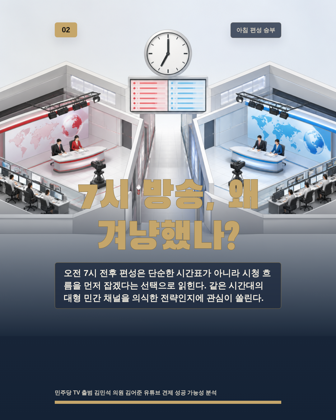 7시 방송, 왜 겨냥했나?