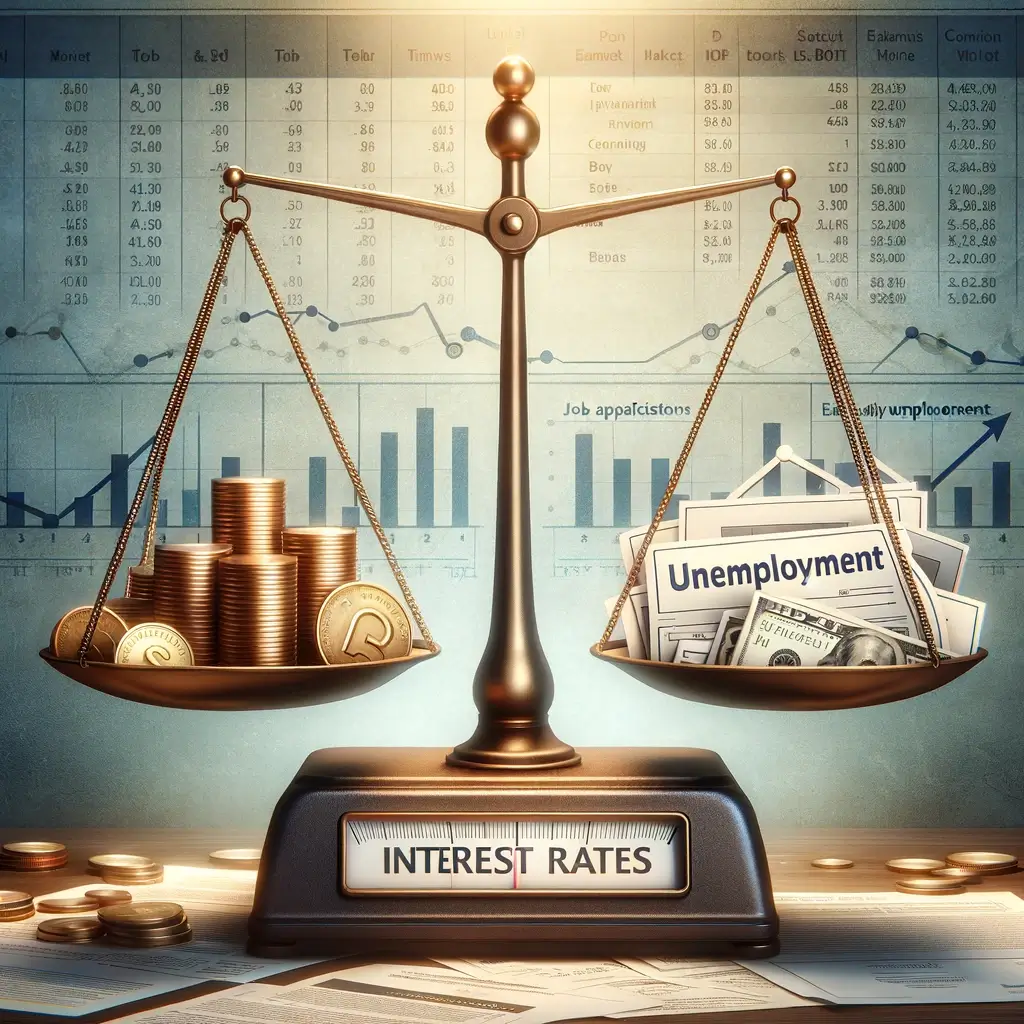 미국금리와의실업률의상관관계