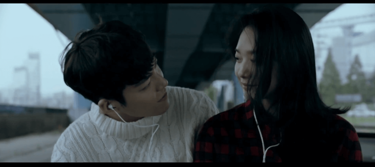 김우빈 신민아 광고 촬영장