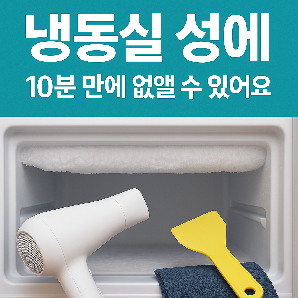 냉동실 성에, 이 방법으로 10분 만에 없앨 수 있어요