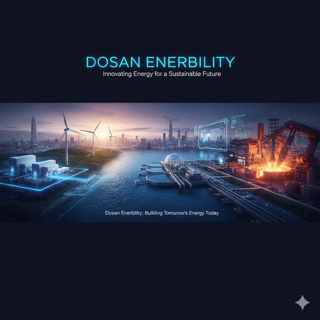 두산에너빌리티 기업을 대표하는 AI 이미지
