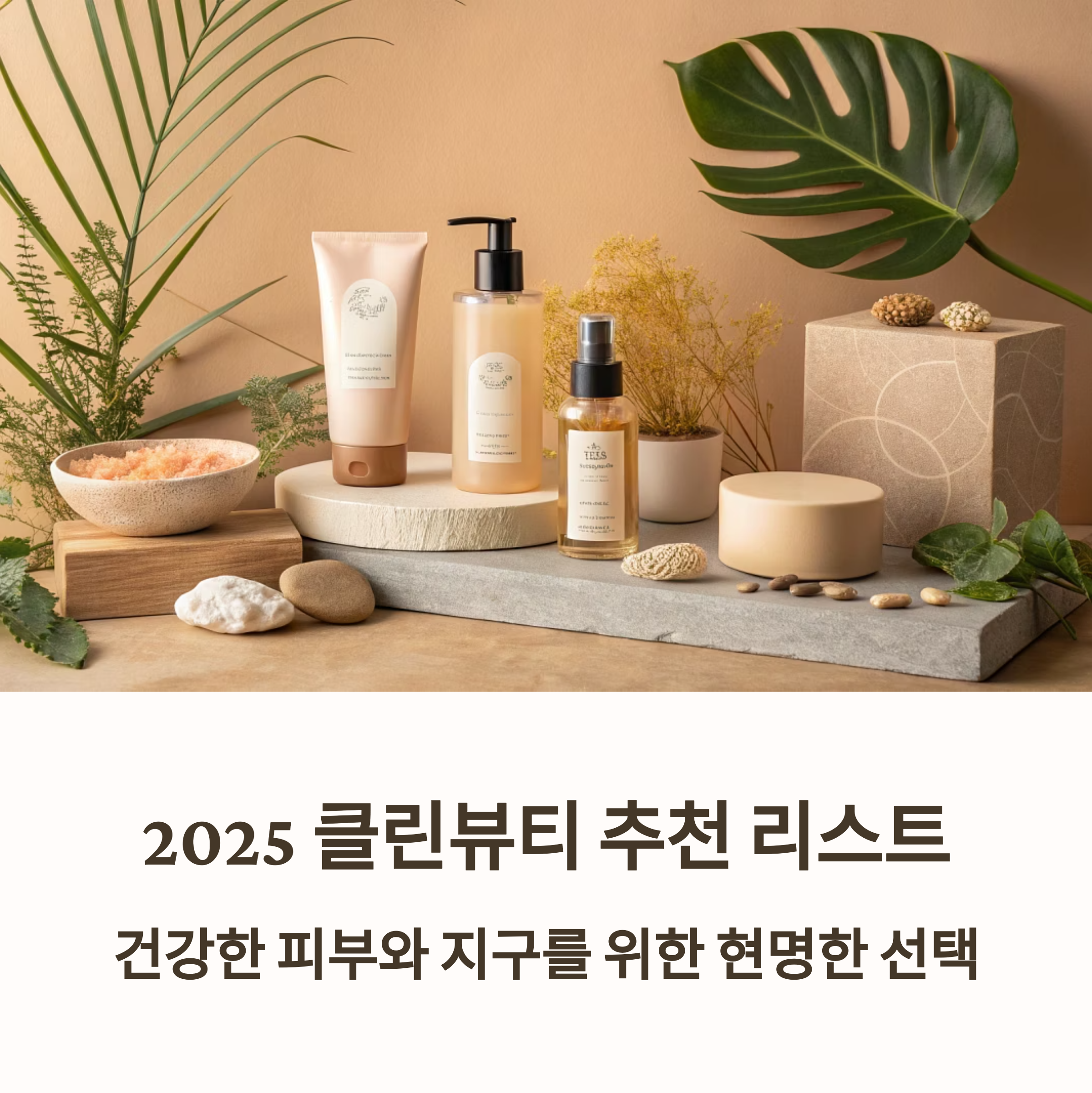 2025 클린뷰티 추천 리스트 : 건강한 피부와 지구를 위한 선택