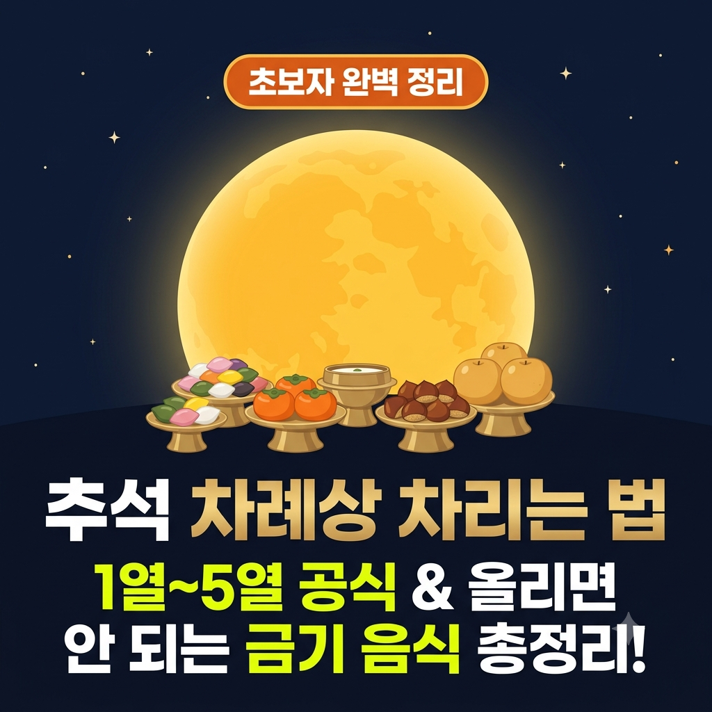 추석 차례상 차리는 법