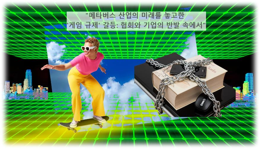 "메타버스 산업의 미래를 놓고한 '게임 규제' 갈등: 협회와 기업의 반발 속에서"