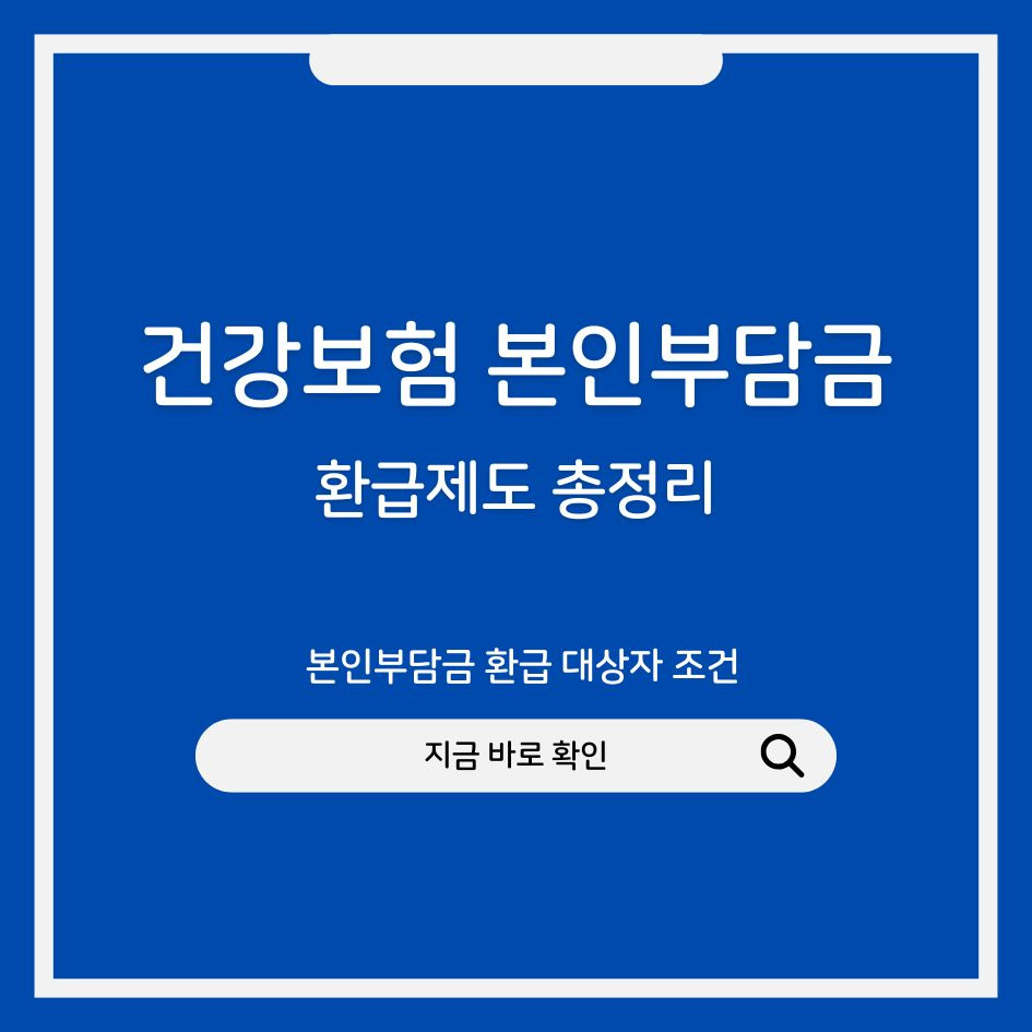 건강보험 환급 제도 설명 이미지