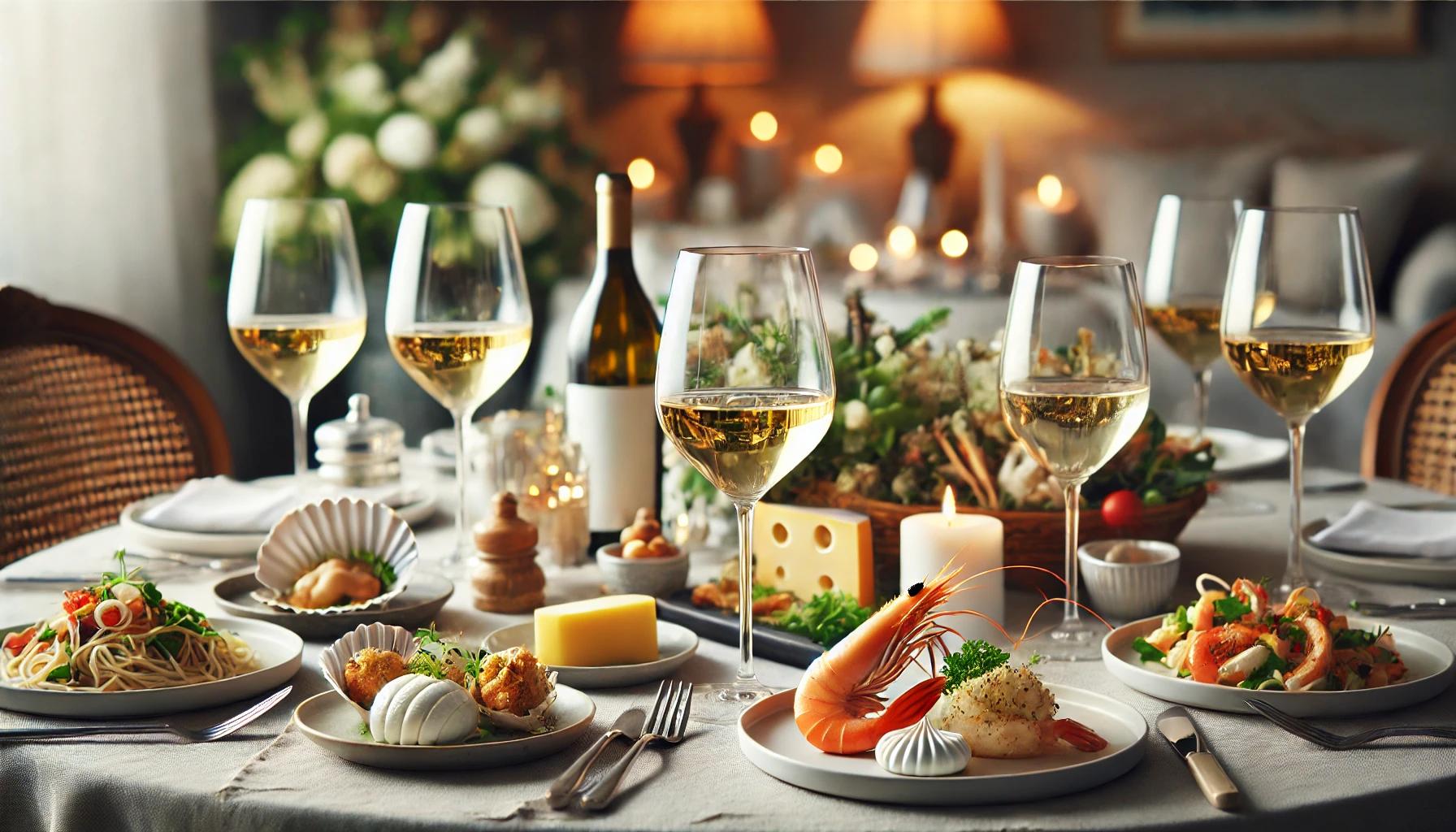 화이트 와인 페어링 음식