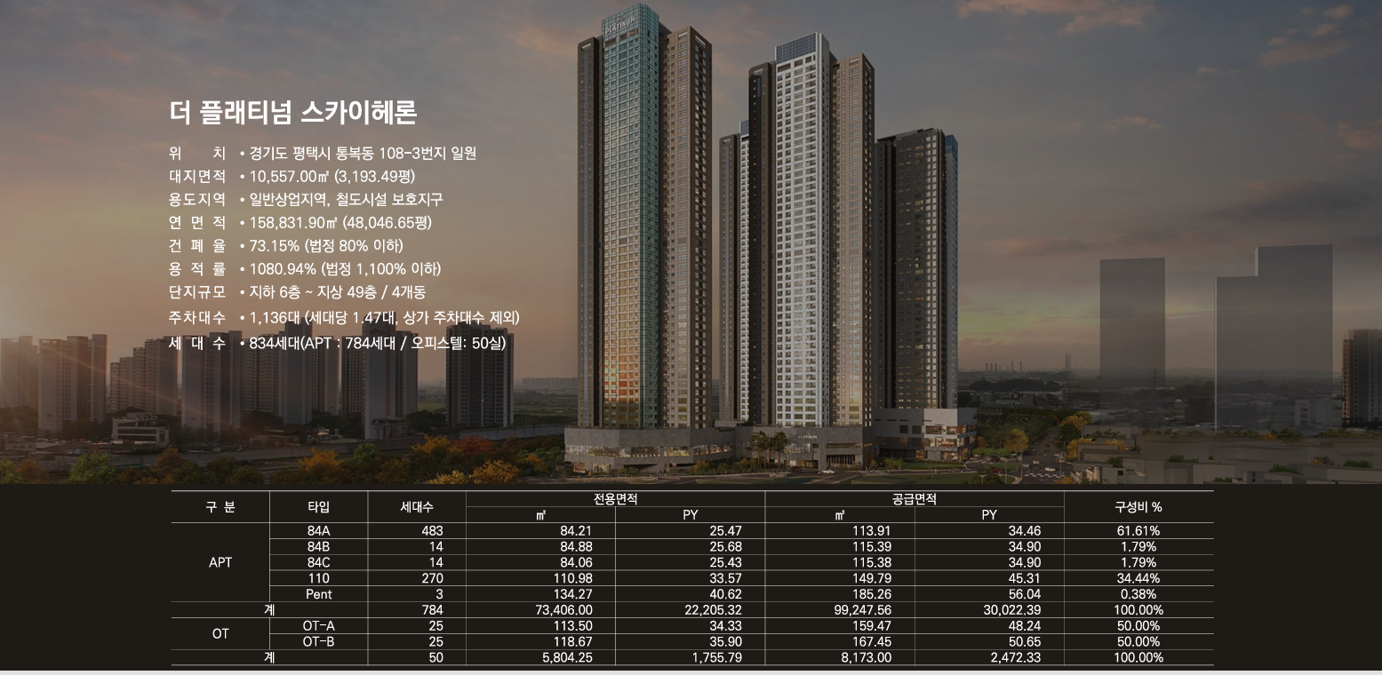 평택역 쌍용 더 플래티넘 제원