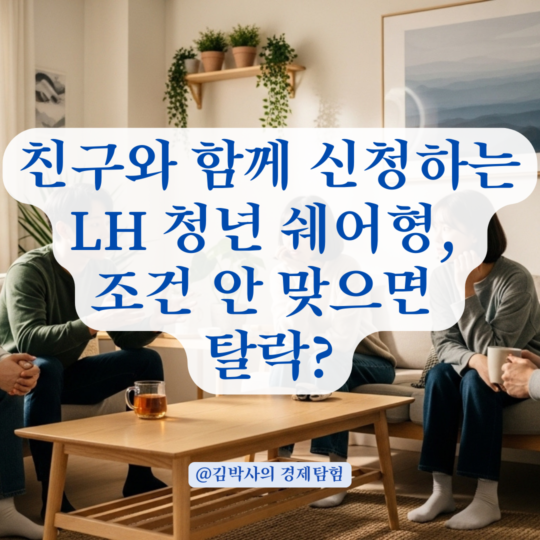 LH 청년임대 쉐어형, 신청자 간 순위 다를 때 유의할 점 총정리.